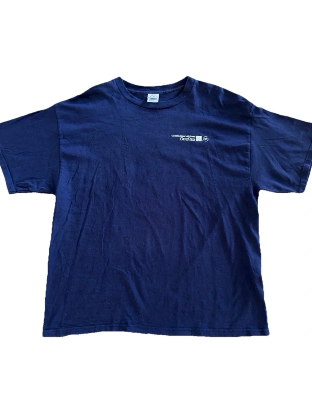 Vintage Continental Airlines OnePass Seattle T Shirt XL Delta Pro Weight USA 90s